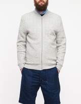 Thumbnail for your product : Topman Grey Mini Cable Quilted Bomber