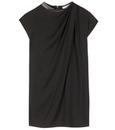 Thumbnail for your product : Helmut Lang Drape top with leather trim
