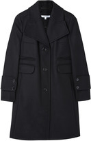 Thumbnail for your product : Carven Black Compact Wool Single Button Coat