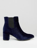 Thumbnail for your product : Park Lane Velvet Heeled Chelsea Boots
