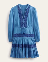 Thumbnail for your product : Boden Tiered Embroidered Dress