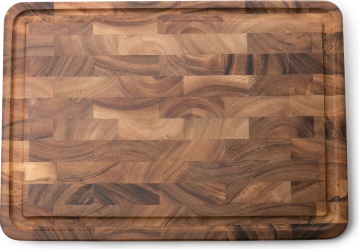Ironwood Gourmet Large End Grain Acacia Wood Cuting Board