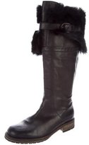 Thumbnail for your product : Henry Beguelin Fur-Trimmed Knee-High Boots