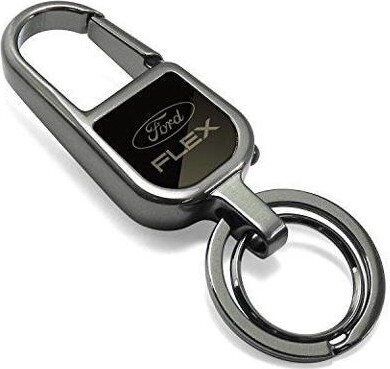 iPick Image, LLC Ford Flex Black Snap Hook LED Light Metal Key Chain by iPick Image, Made in USA