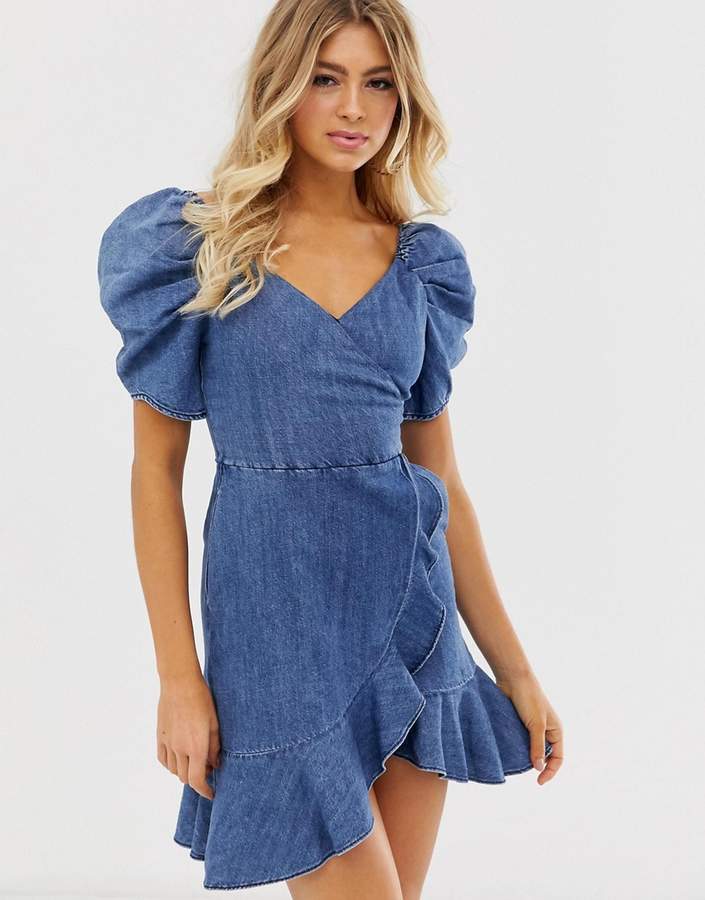 miss sixty belted denim dress
