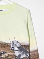 Thumbnail for your product : Molo TEEN dinosaur-motif organic-cotton sweatshirt