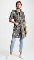 Thumbnail for your product : Cupcakes And Cashmere cupcakes and cashmere Fabrice Faux Leopard Wrap Coat