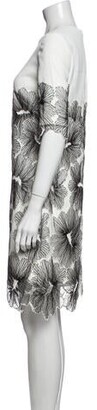 Lela Rose Printed Knee-Length Dress Rose