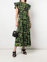 Thumbnail for your product : Cynthia Rowley Nairobi tropical-print kaftan dress