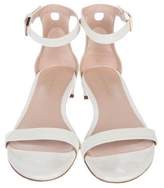 Thumbnail for your product : Stuart Weitzman Leather Ankle Strap Sandals