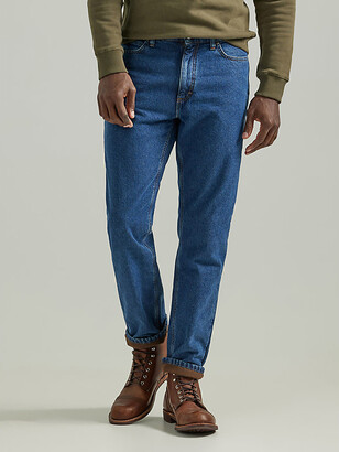 Lee Relaxed Flannel and Fleece Lined Straight Jeans