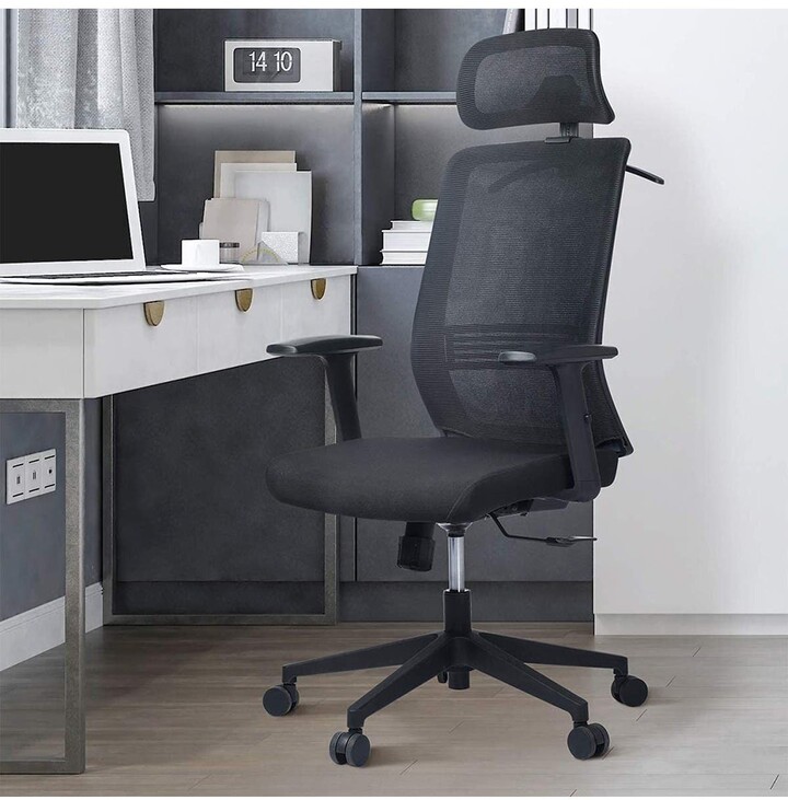 Happy Living Ergonomic Mesh Office Chair with Head Rest ShopStyle