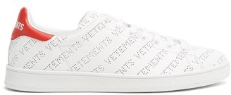 Vetements Low-top Perforated-leather Trainers - Red White