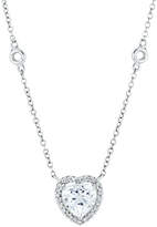 Thumbnail for your product : Kiki McDonough Grace 18k White Gold White Topaz Heart Pendant Necklace