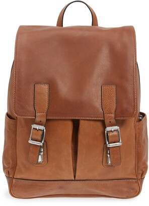 frye oliver leather backpack