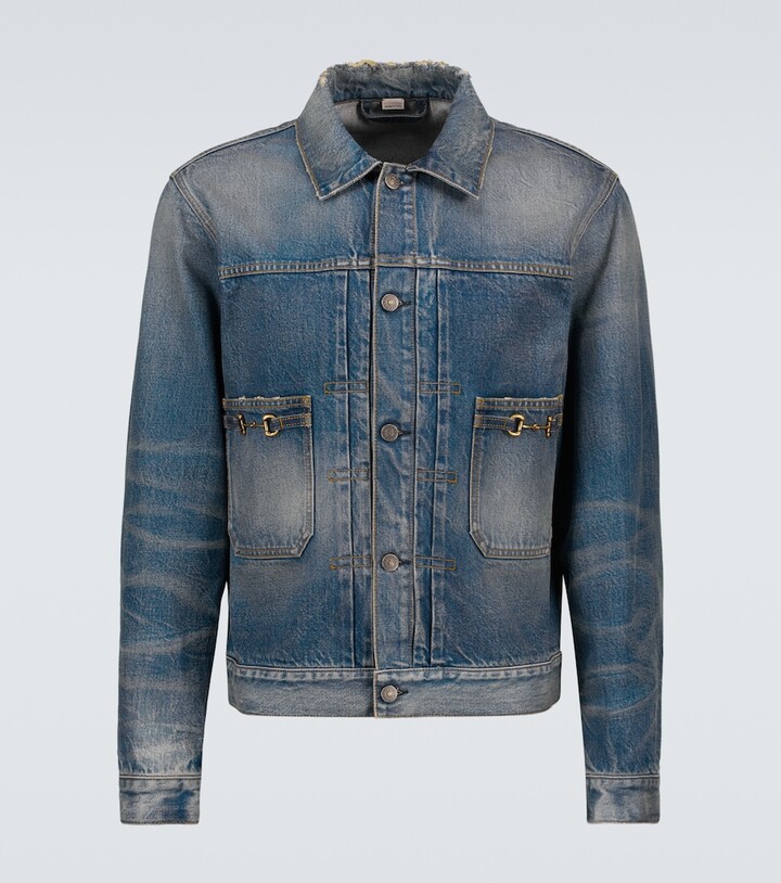 gucci jean jacket men