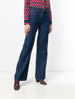 Thumbnail for your product : Valentino V detail regular-fit jeans
