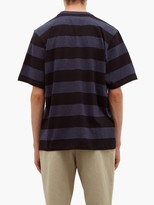 Thumbnail for your product : Oliver Spencer Striped Cotton T-shirt - Black