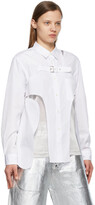 Thumbnail for your product : Comme des Garçons Homme Plus White Cut Out & Chest Strap Shirt