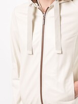 Thumbnail for your product : Eleventy Leather Hooded Jacket