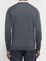 Thumbnail for your product : John Smedley Blenheim Melange Merino Wool Sweater - Men - Gray