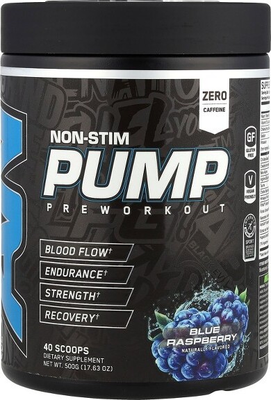 ABENon-StimPumpPreWorkout,BlueRaspberry,17.63oz(500g)