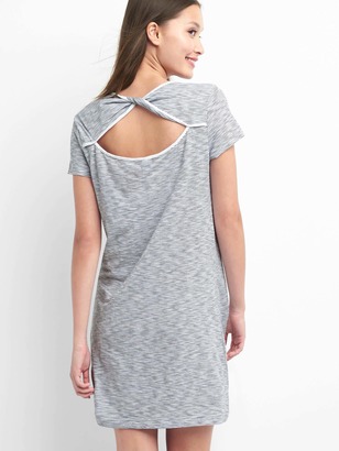 Gap Stripe twist-back t-shirt dress