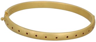 Adore Adorn Jewelry Sophie Round Bangle Red Garnet & Gold