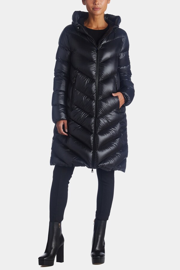 Moncler Cambales Long Down Jacket - ShopStyle