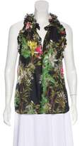 Thumbnail for your product : Etoile Isabel Marant Floral Print Sleeveless Blouse