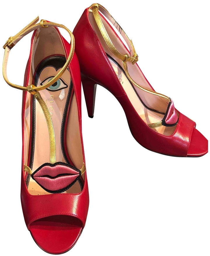 gucci red heels