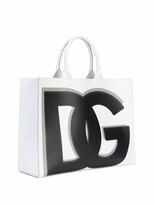 Thumbnail for your product : Dolce & Gabbana logo leather tote bag