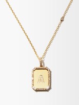 Thumbnail for your product : Shay Initial Diamond & 18kt Gold Necklace (a-m) - Yellow Gold