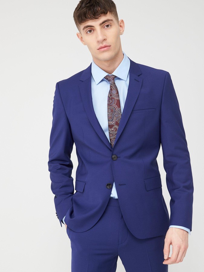 HUGO BOSS Arti Infinity Flex Extra Slim Suit Jacket Bright Blue - ShopStyle