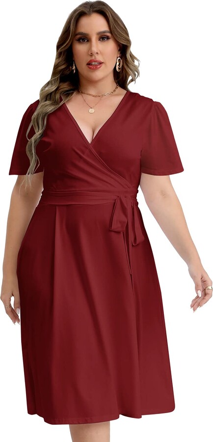 Plus Size Burgundy Dress | Shop the 