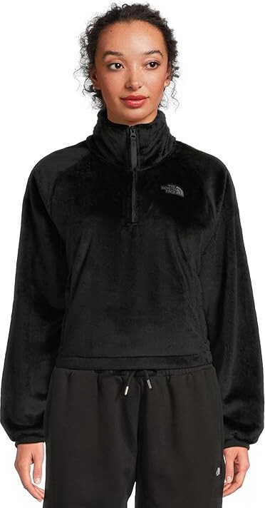The North Face Osito Lux A1/4 Zip Jacket Women's Coat TNF Black : XL Polyester