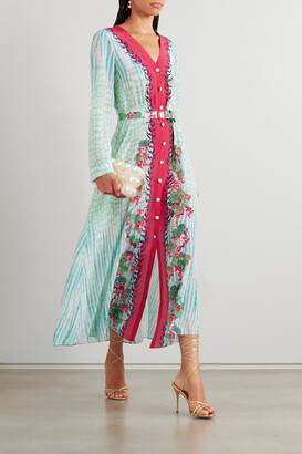 Gucci Tiered Chiffon Maxi Dress - ShopStyle