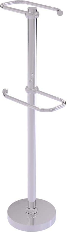 Freestanding Toilet Paper Holder in Polished Chrome