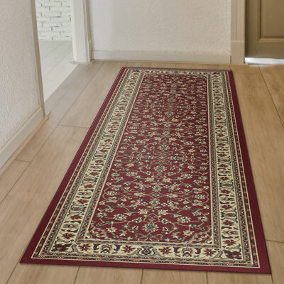 Astoria Grand Safira Oriental Burgundy/Red Area Rug
