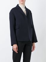 Thumbnail for your product : Jil Sander double face crepe short jacket - women - Silk/Spandex/Elastane/Cupro/Virgin Wool - 34