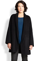 Thumbnail for your product : Eileen Fisher Eileen Fisher, Sizes 14-24 Knit Shawl-Collar Coat