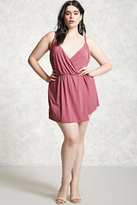Thumbnail for your product : Forever 21 Plus Size Surplice Romper