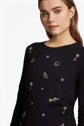 French Connection Key Heart Knits Crew Neck Jumper
