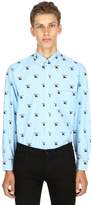 Thumbnail for your product : Burberry Logo Printed Cotton Poplin Shirt