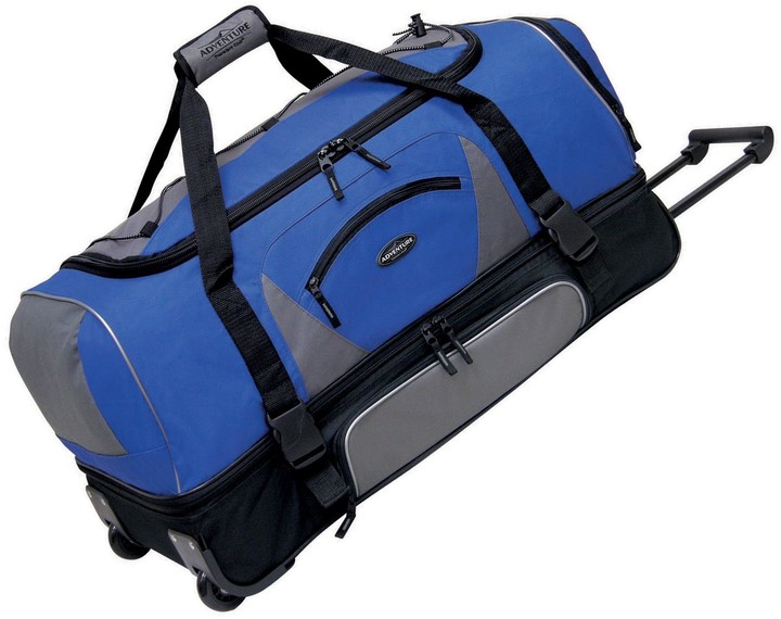 Travelers Club 30in. DropBottom Wheeled Duffel Bag ShopStyle