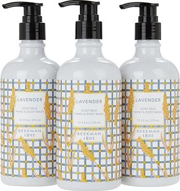Beekman 1802 Lavender Goat Milk Hand & Body Wash 3-pack