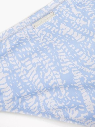 Heidi Klein Cape Verde Tie-side Feather-print Bikini Briefs - Blue Print