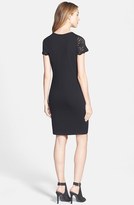Thumbnail for your product : Vince Camuto Lace Yoke Cap Sleeve Shift Dress