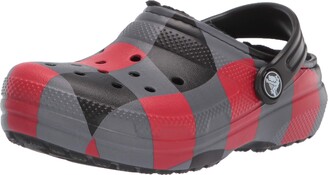 black plaid crocs