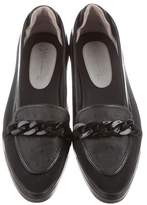Thumbnail for your product : Y-3 x Adidas Pointed-Toe Chain-Link Loafers